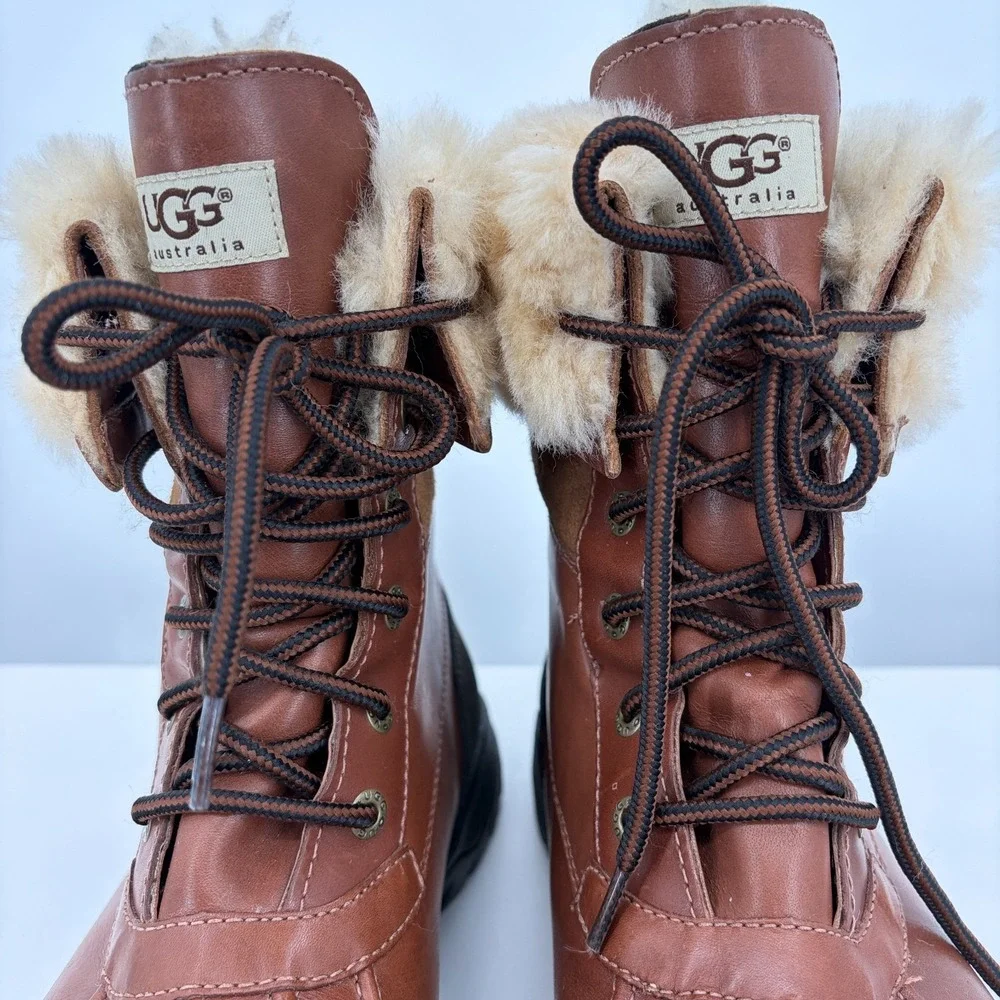 UGG Butte Waterproof Boots Mens 11 Leather & Sheepskin Worchester 5521